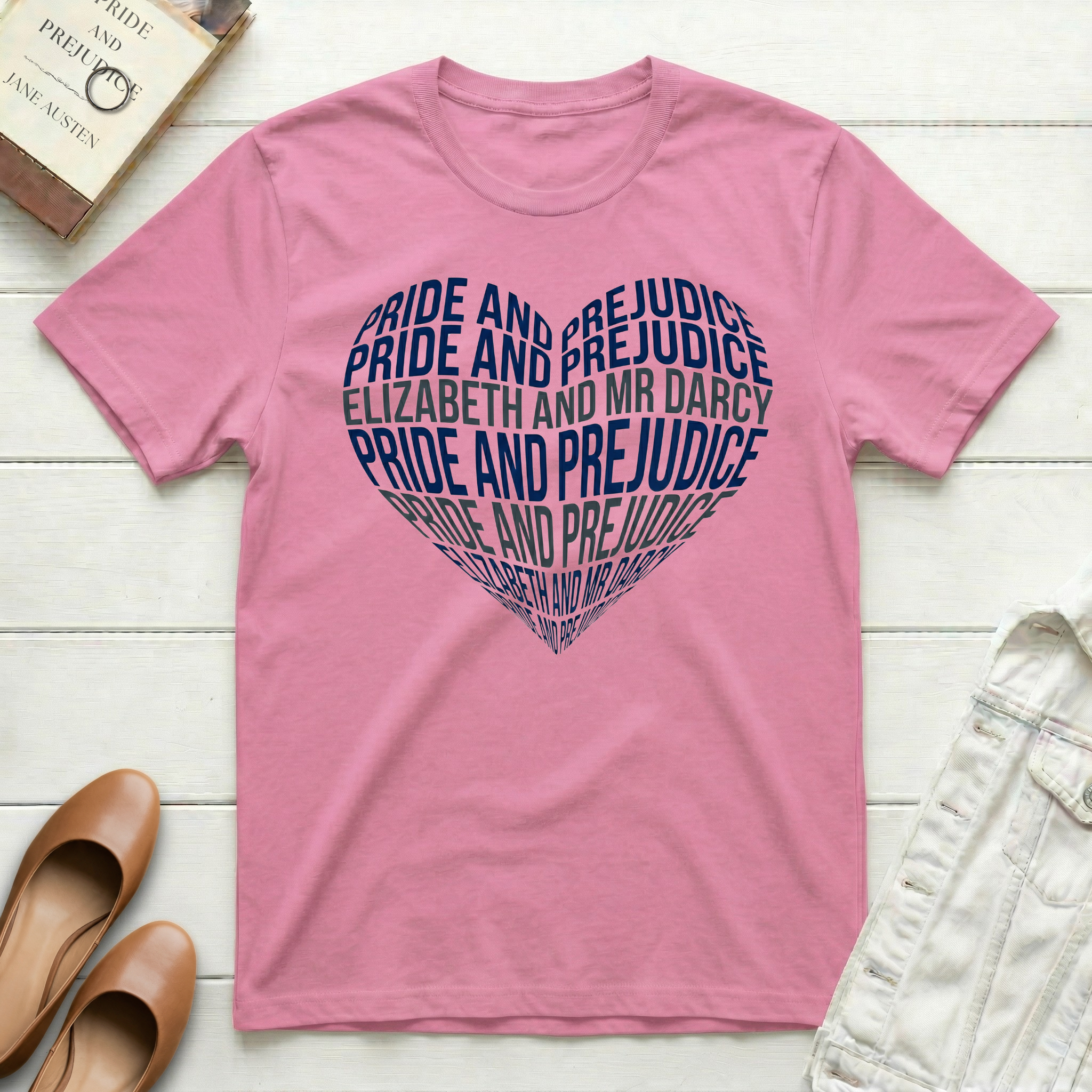 Pride and Prejudice Heart T-Shirt