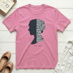 Jane Austen Silhouette with Books T-Shirt