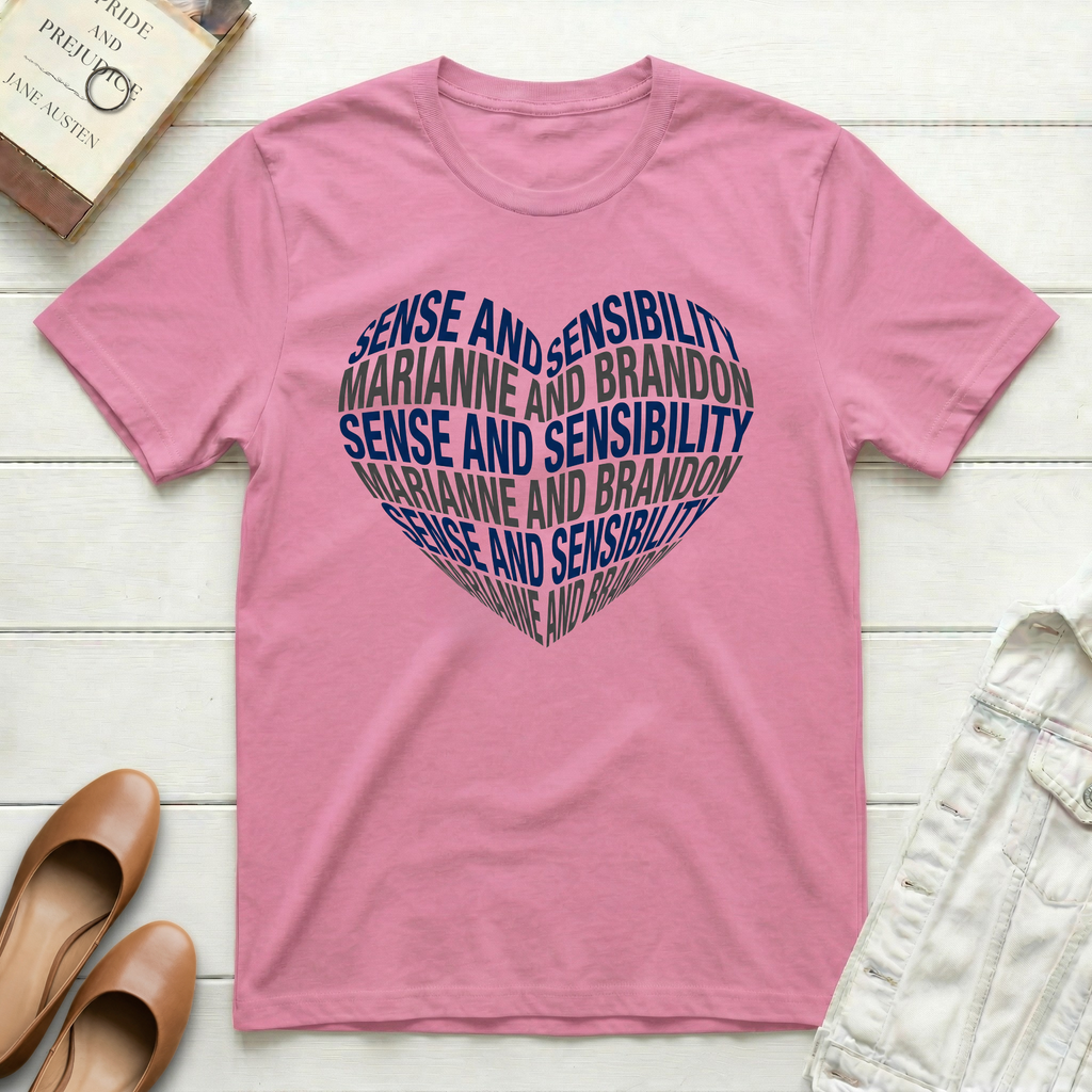 Sense and Sensibility Heart T-Shirt