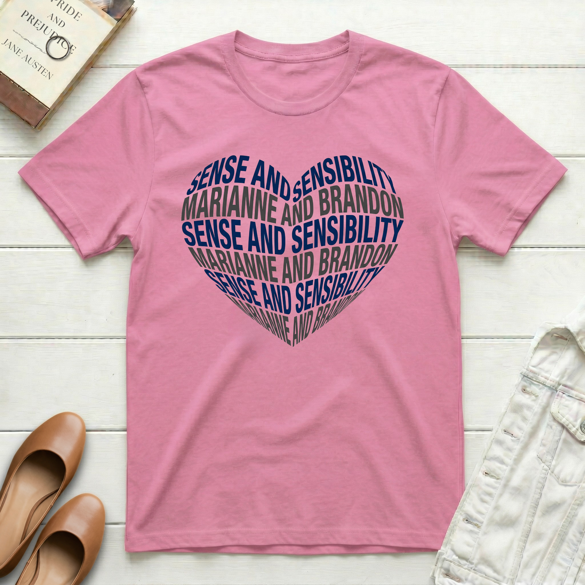 Sense and Sensibility Heart T-Shirt
