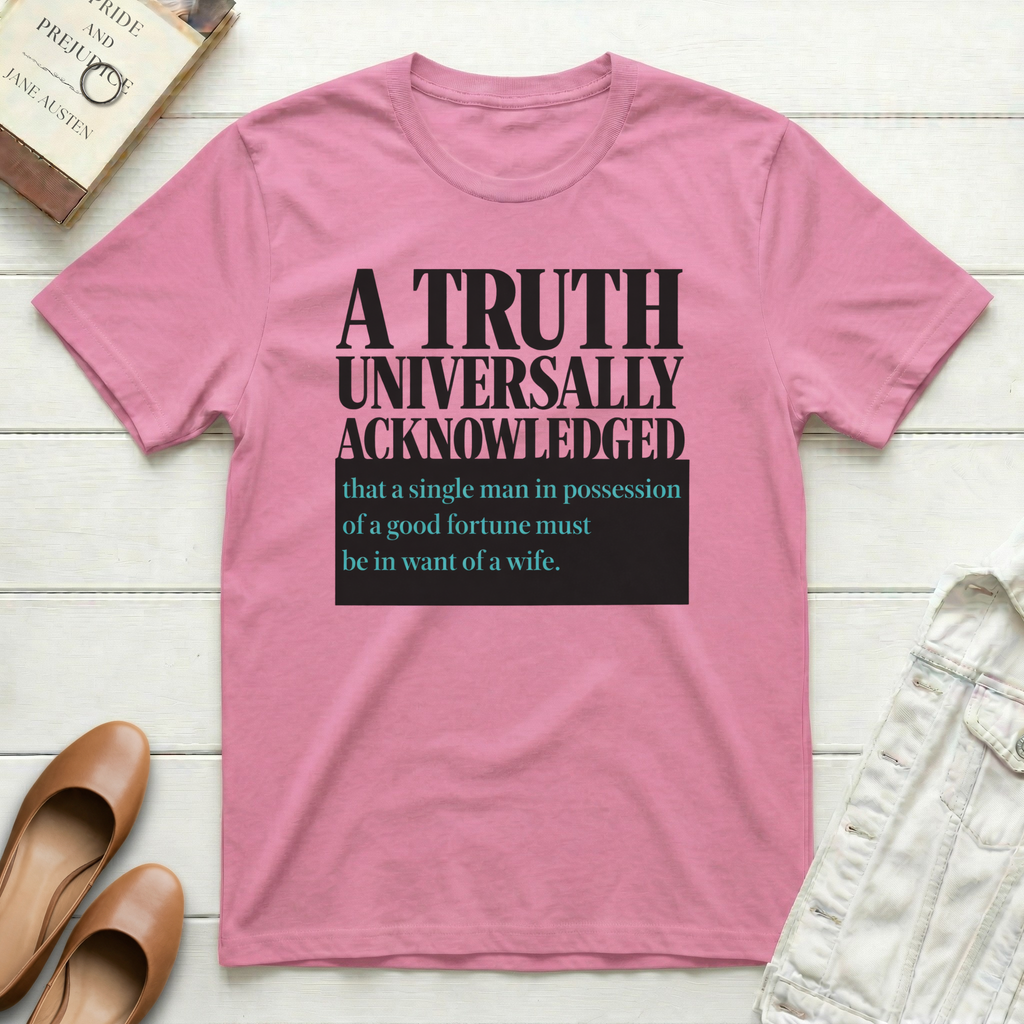 Truth Universally Acknowledged Book Cover T-Shirt
