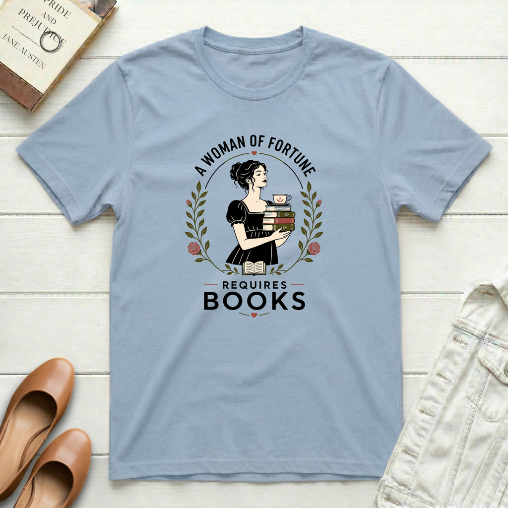Woman Requires Books T-Shirt