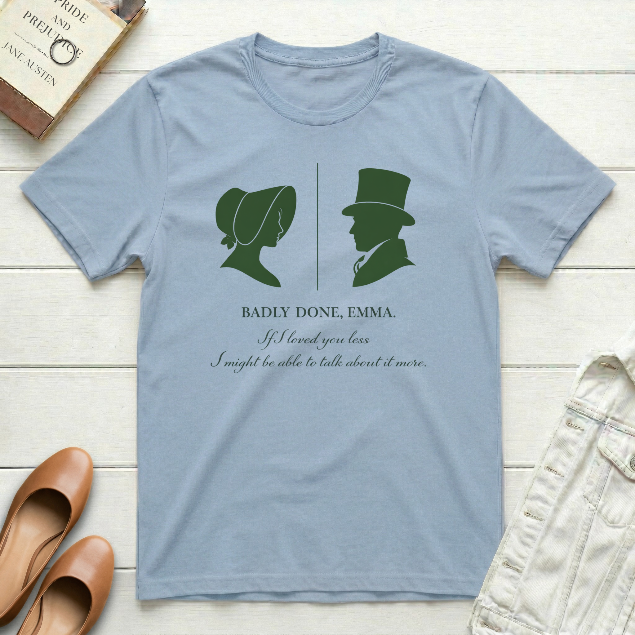 Emma & Mr. Knightley Badly Done, T-Shirt