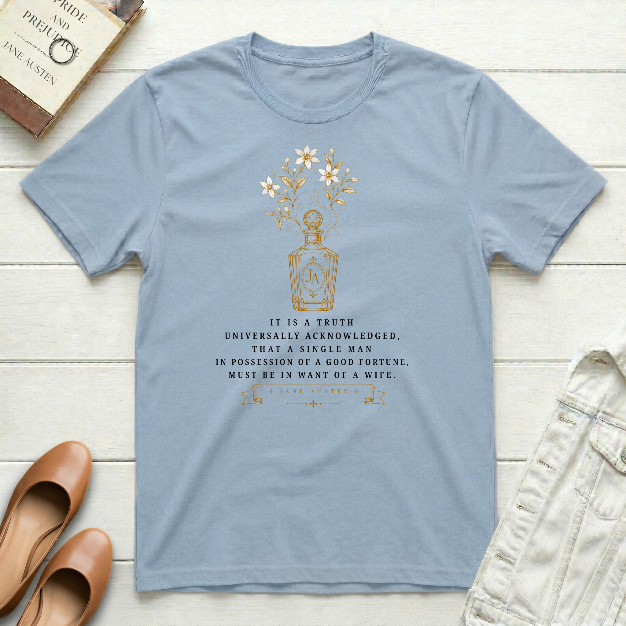 It Is A Truth Universally - Perfume Bottle T-Shirt