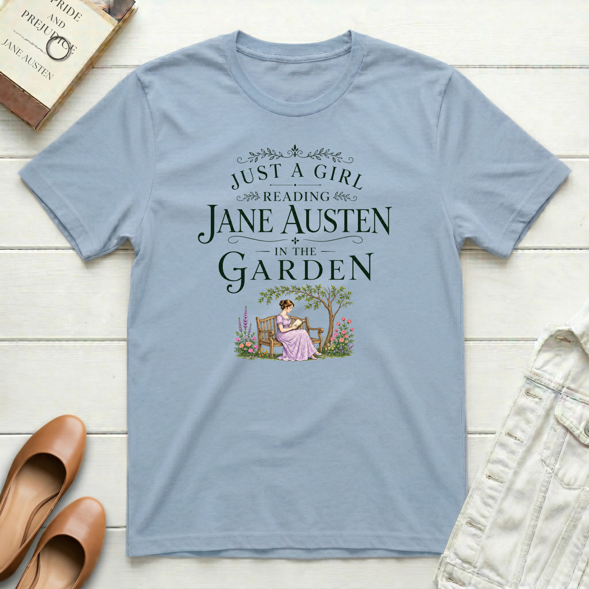 Just a Girl Reading Jane T-Shirt