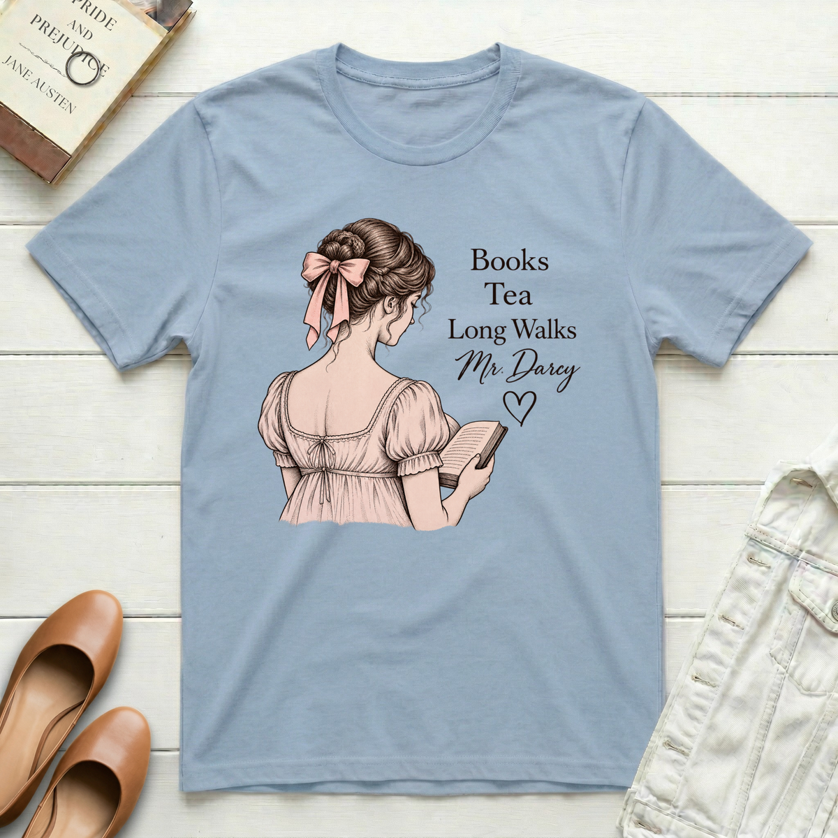 Books Tea Mr. Darcy T-Shirt