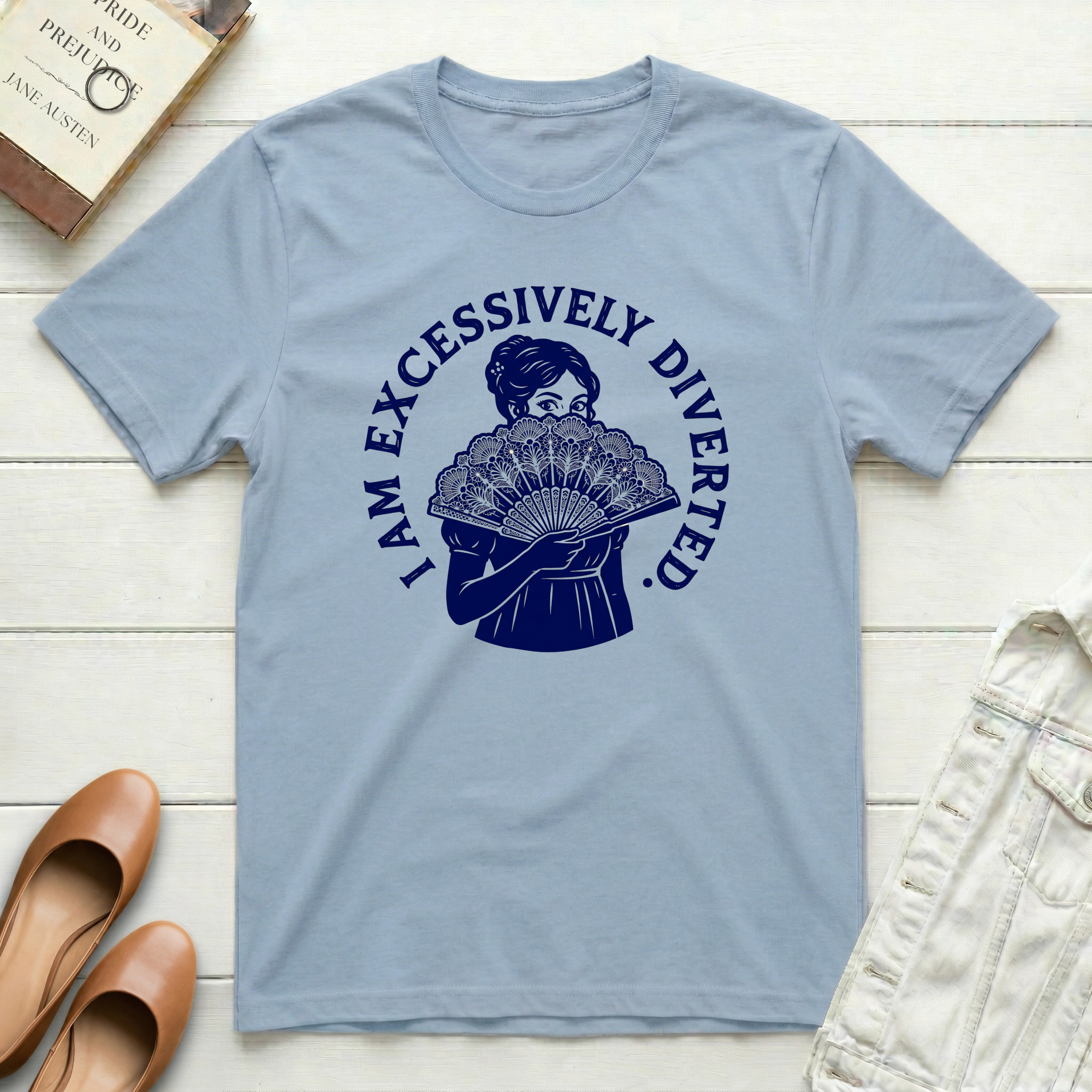 Excessively Diverted Lady & Fan T-Shirt