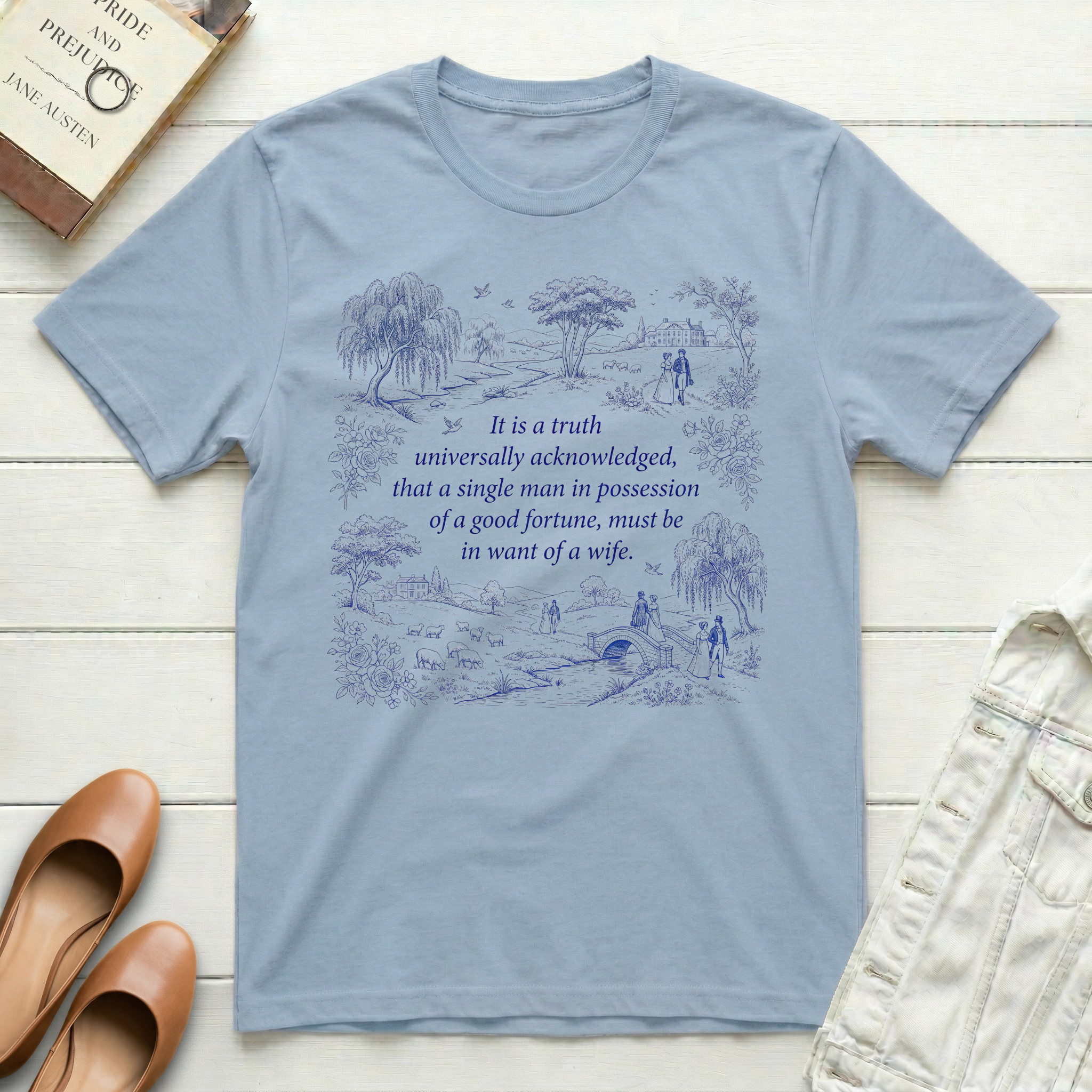 It's a Truth Universally Acknowledged Toile T-Shirt