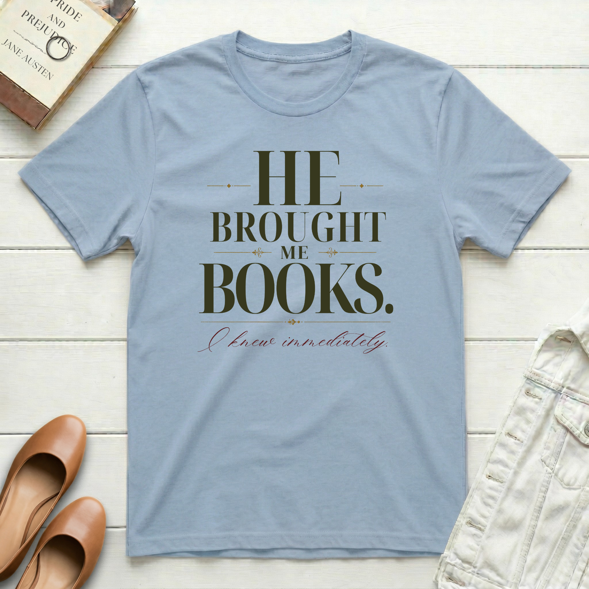 He Brought Books T-Shirt