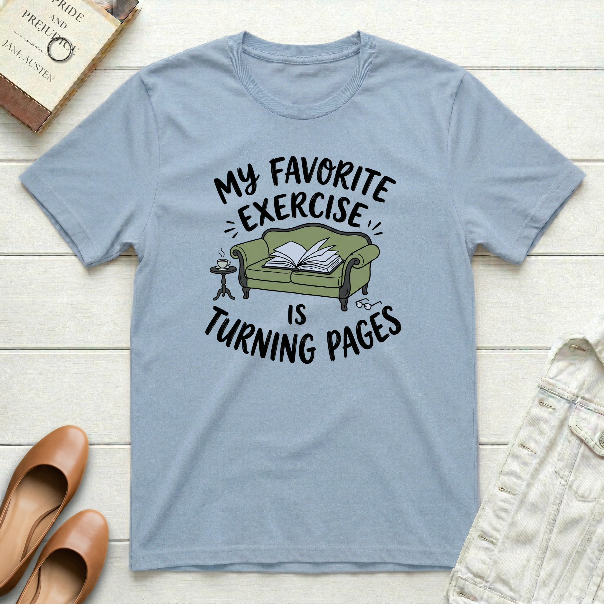 Favorite Exercise Is Turning Pages T-Shirt