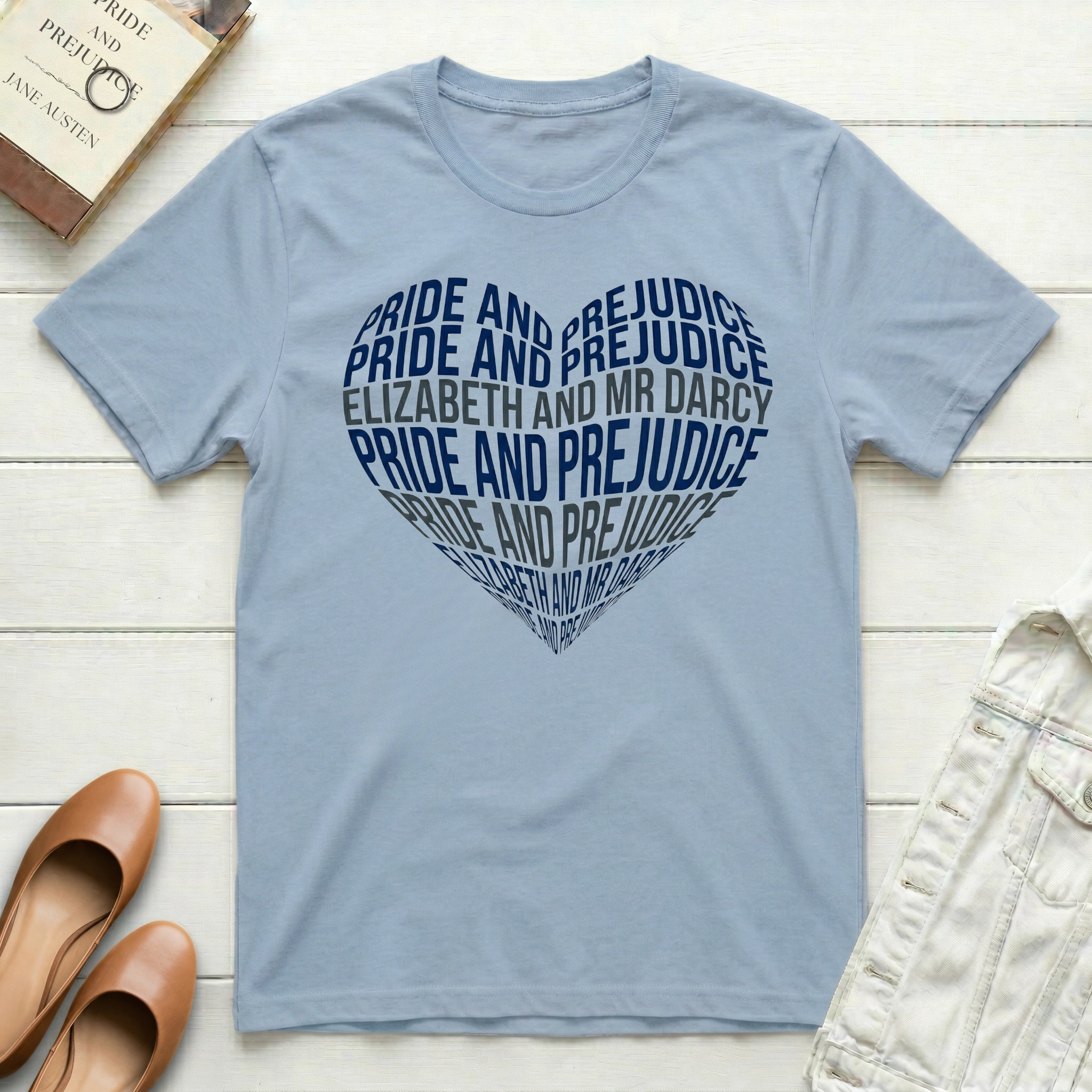 Pride and Prejudice Heart T-Shirt