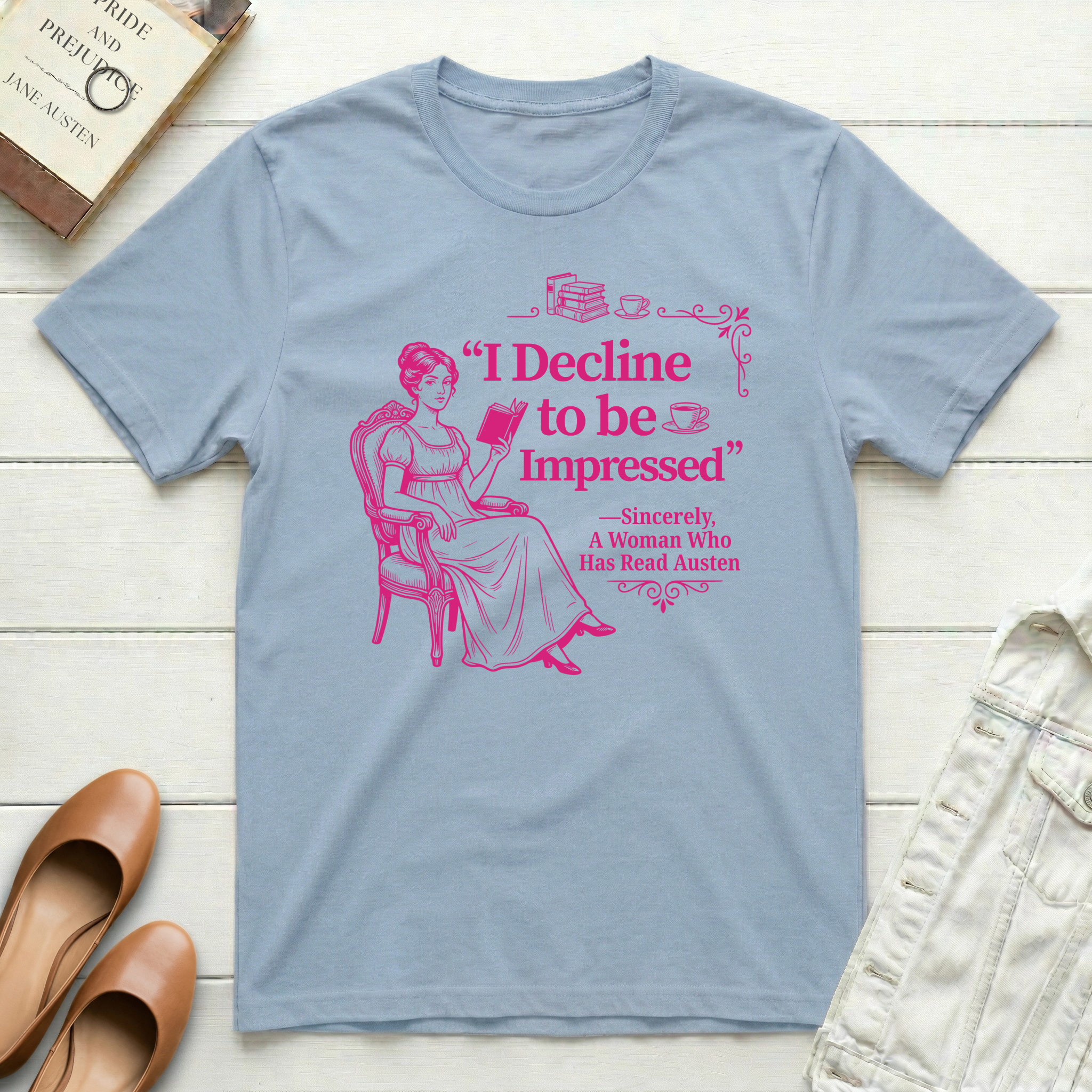 Decline to be Impressed Lady T-Shirt