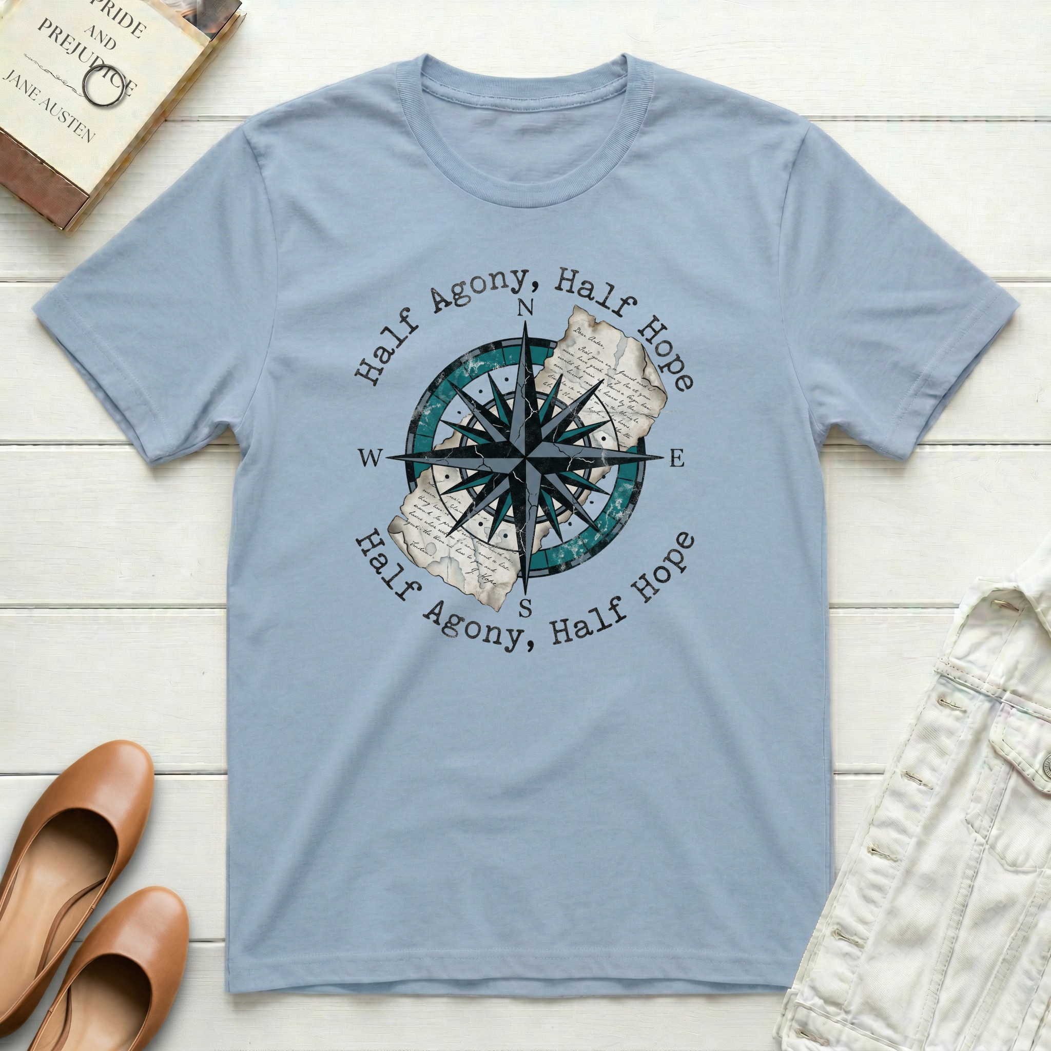 Half Agony, Half Hope Compass Nautical T-Shirt