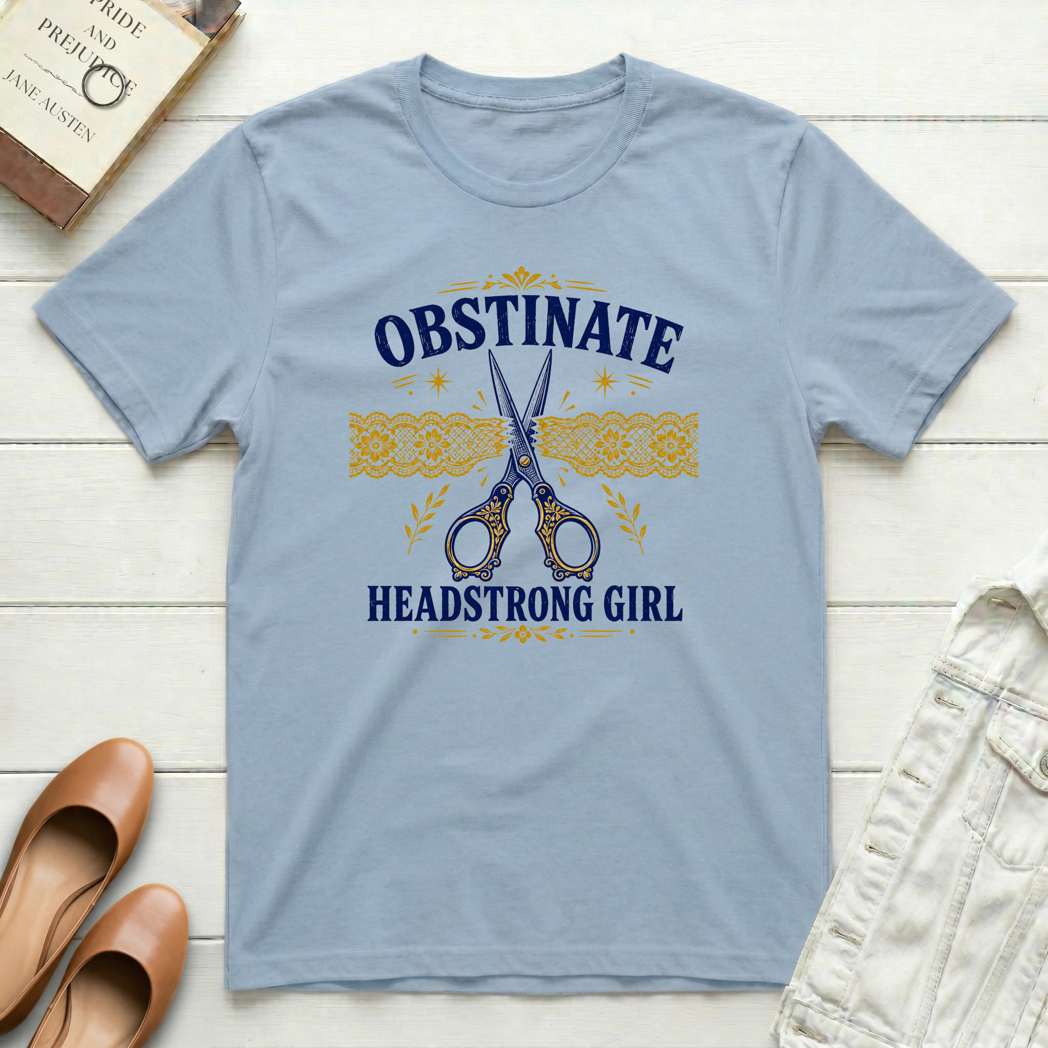 Obstinate Headstrong Girl Fancy Scissors T-Shirt