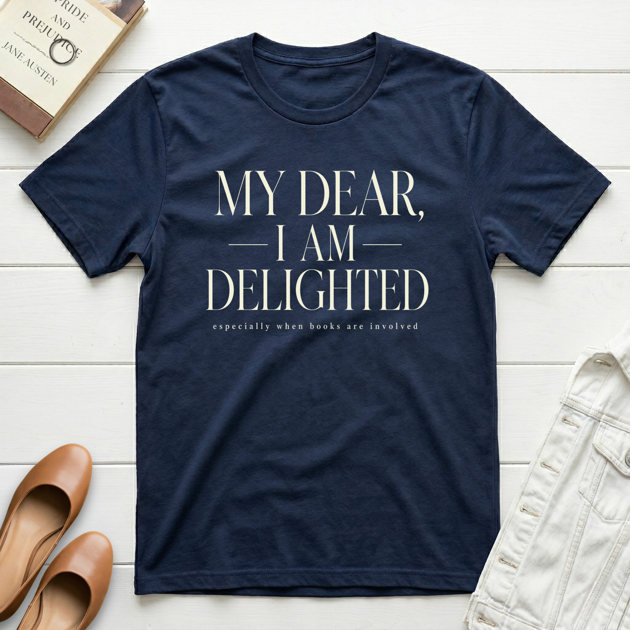 Delighted by BooksT-Shirt