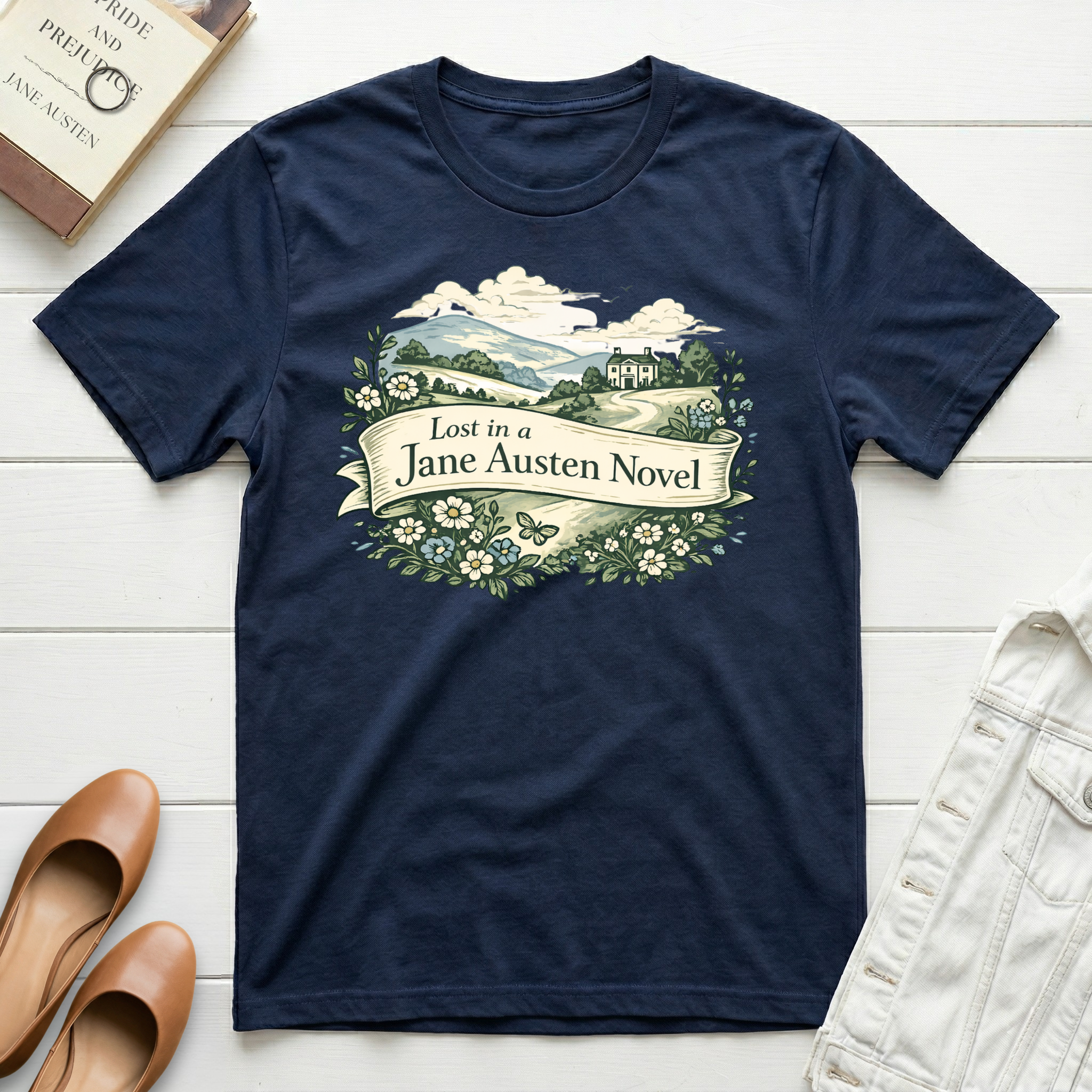 Lost in a Jane Austen Novel T-Shirt