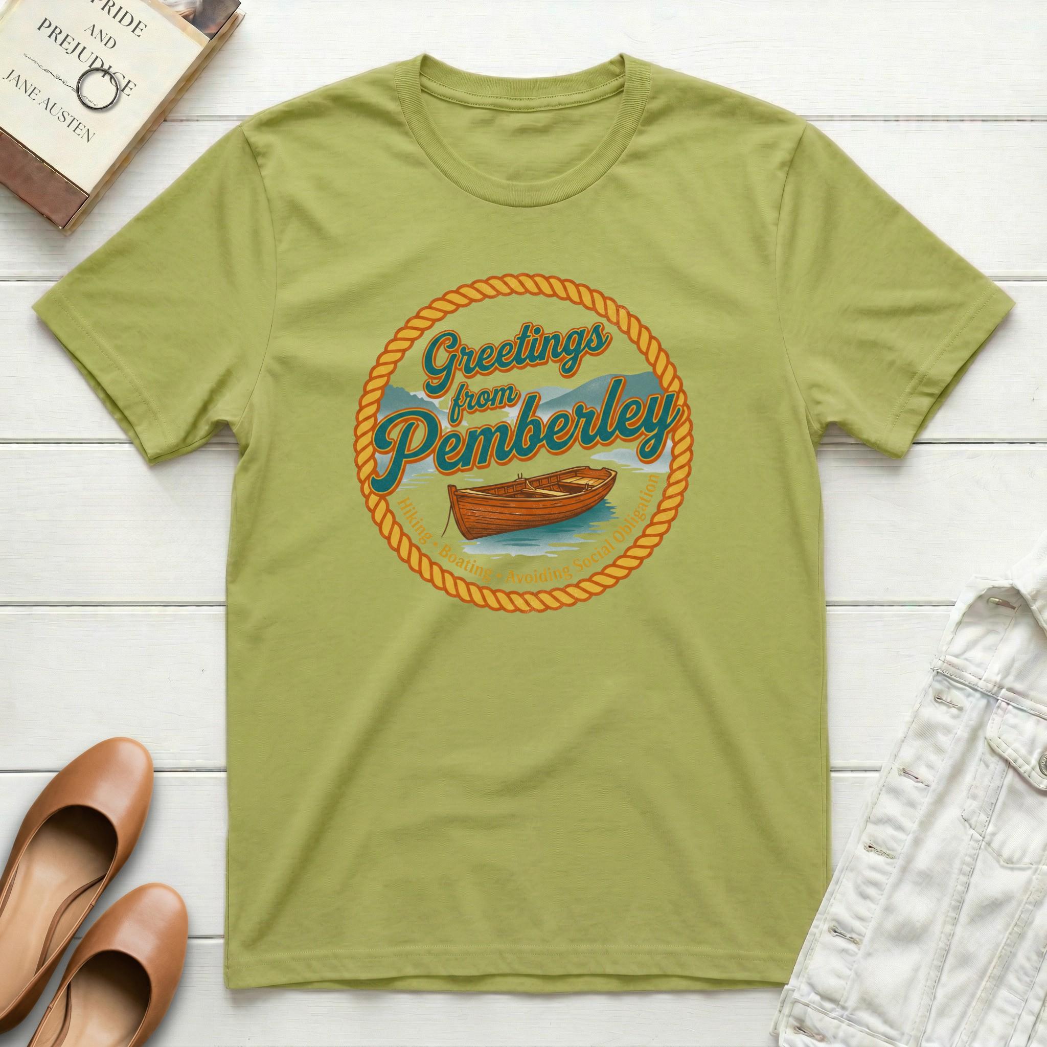 Greetings from Pemberley Hiking T-Shirt