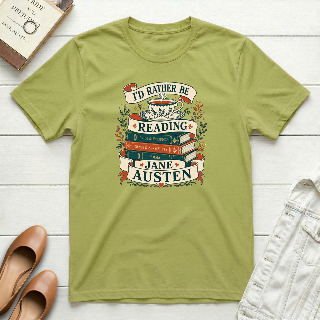 Rustic Tea & Austen Reads T-Shirt