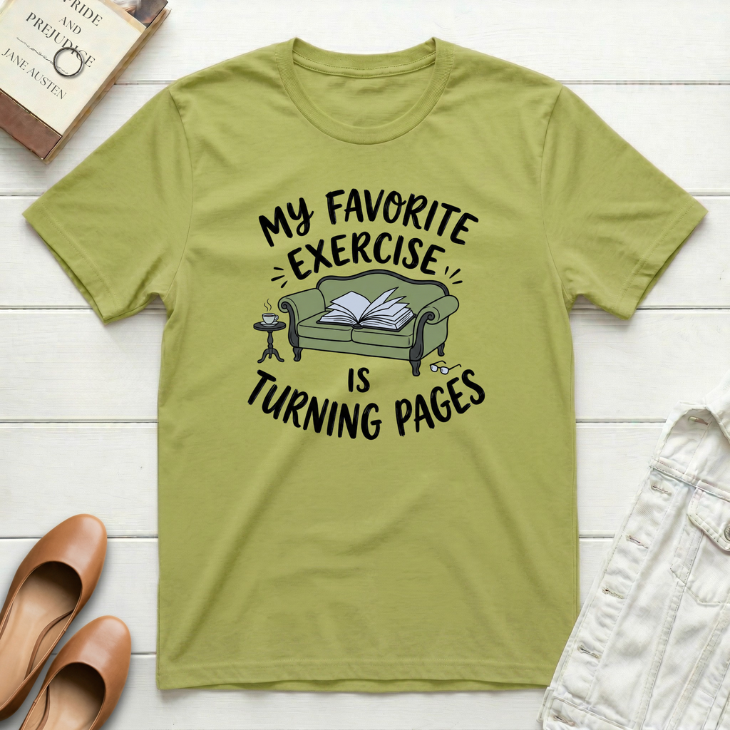 Favorite Exercise Is Turning Pages T-Shirt