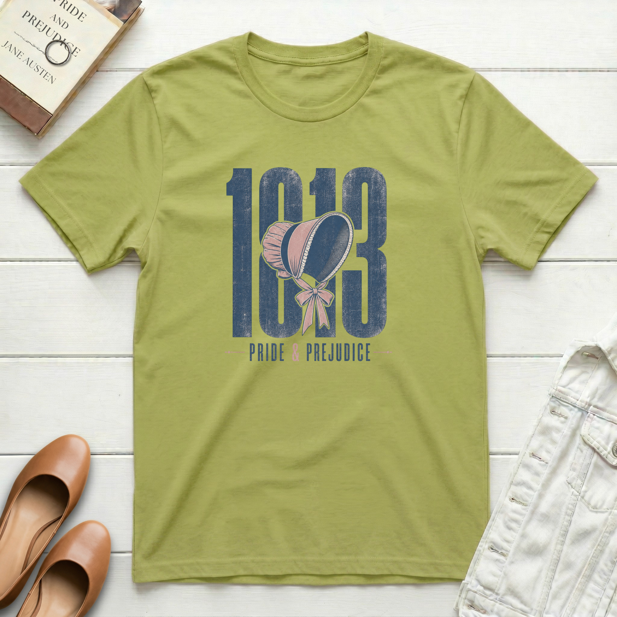 1813 Pride & Prejudice Bonnet T-Shirt