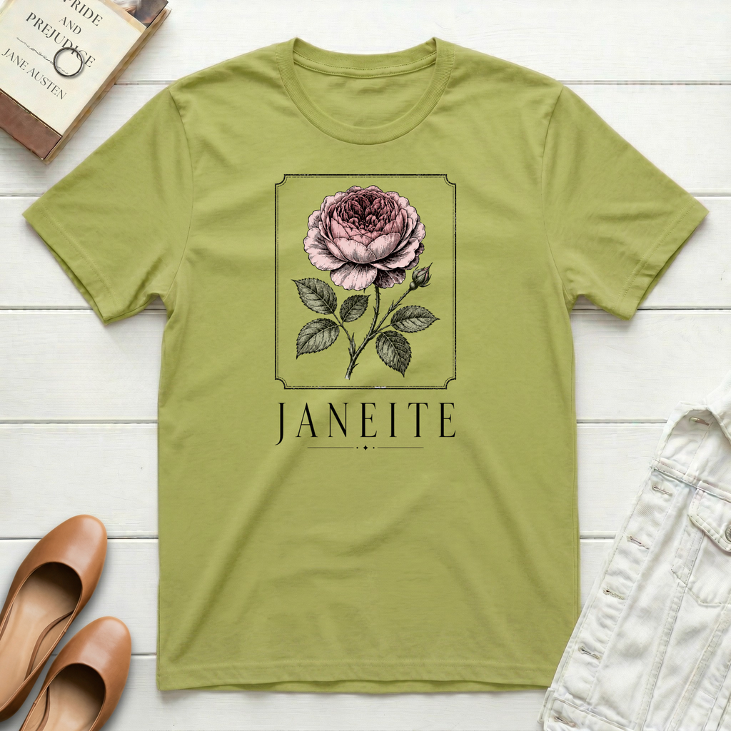 Janeite with Peony T-Shirt