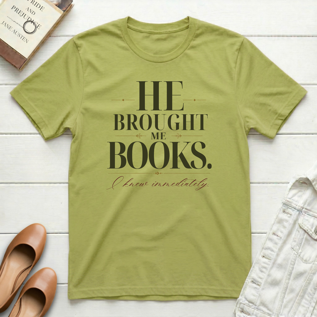He Brought Books T-Shirt