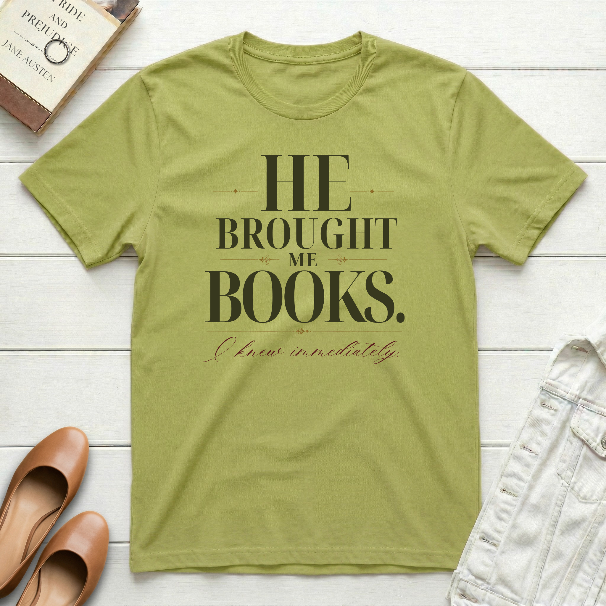 He Brought Books T-Shirt