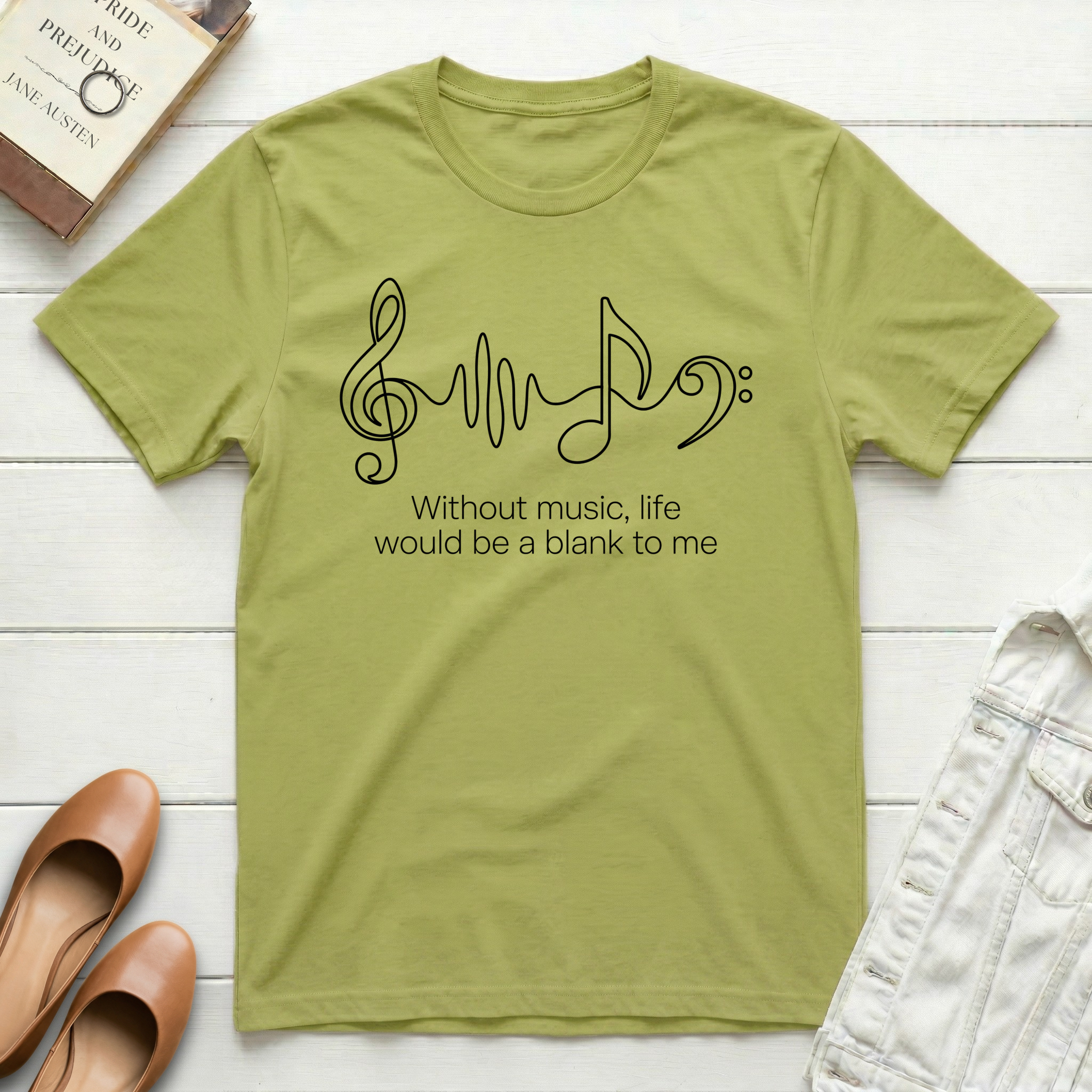 Without Music Treble Clef T-Shirt