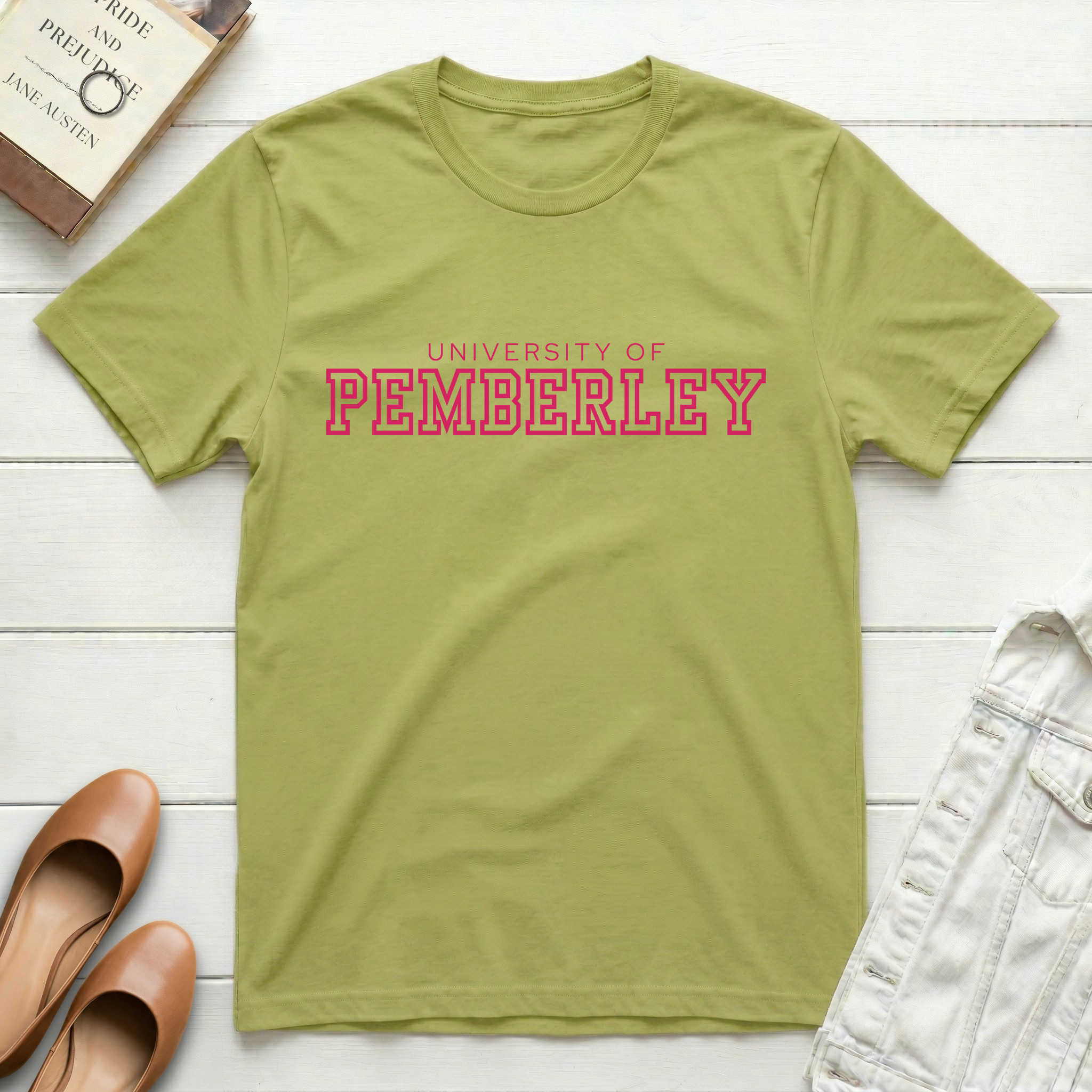 Pemberley University Outlined T‑Shirt