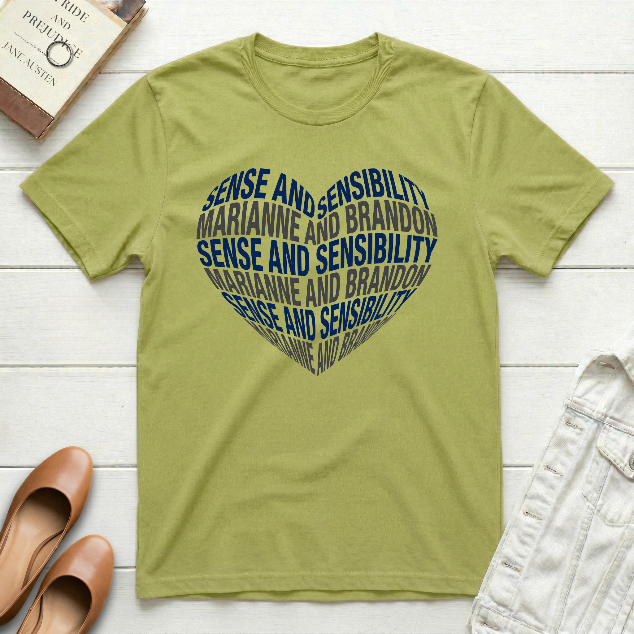Sense and Sensibility Heart T-Shirt