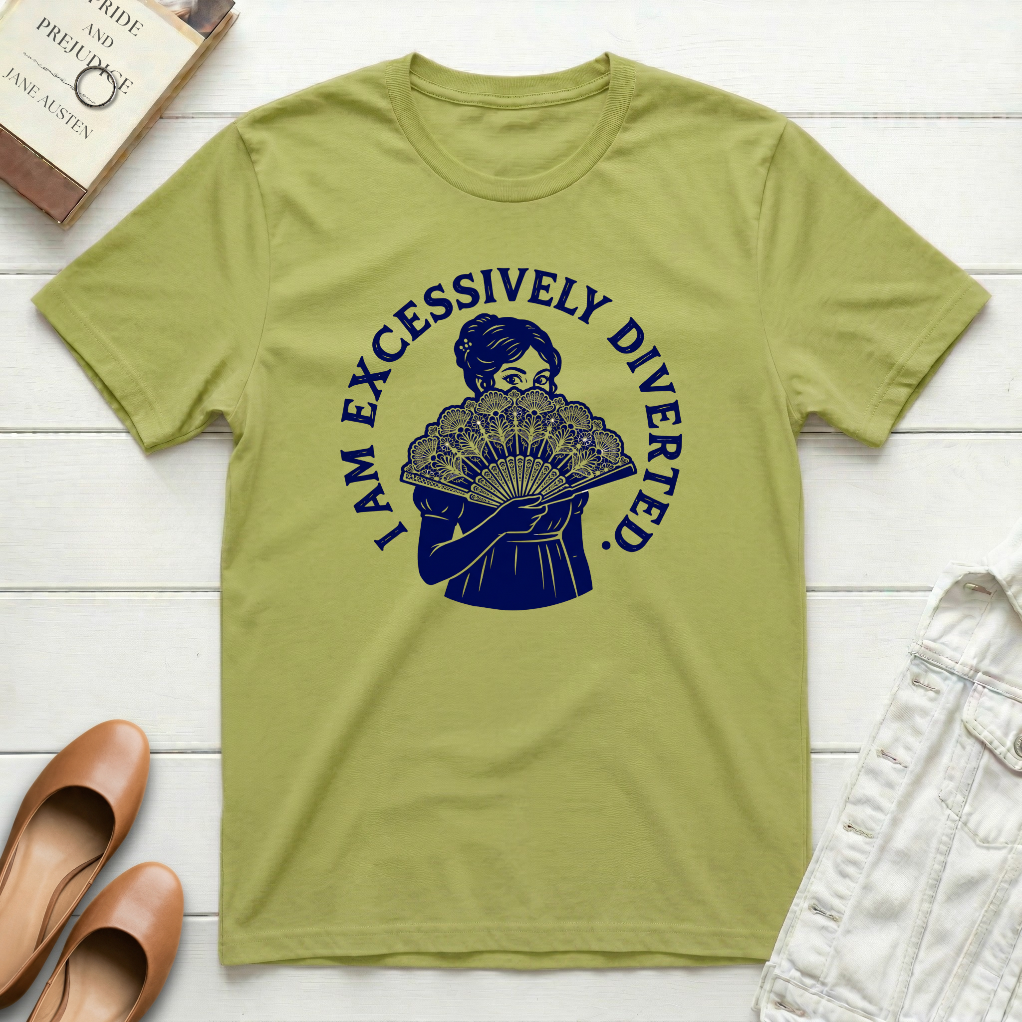 Excessively Diverted Lady & Fan T-Shirt