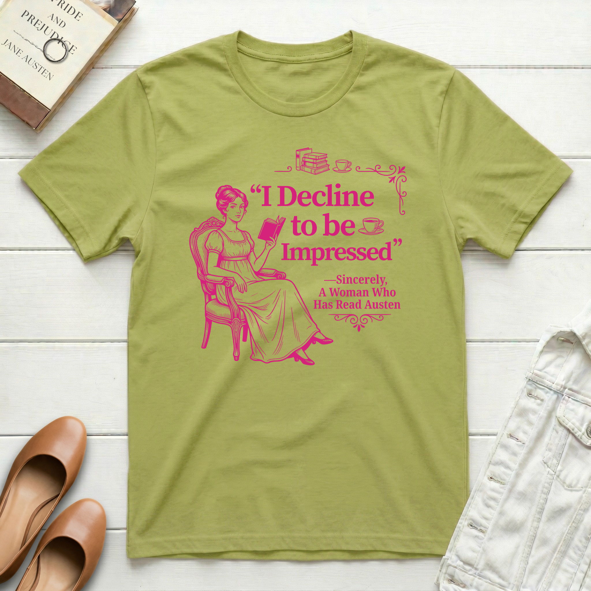 Decline to be Impressed Lady T-Shirt
