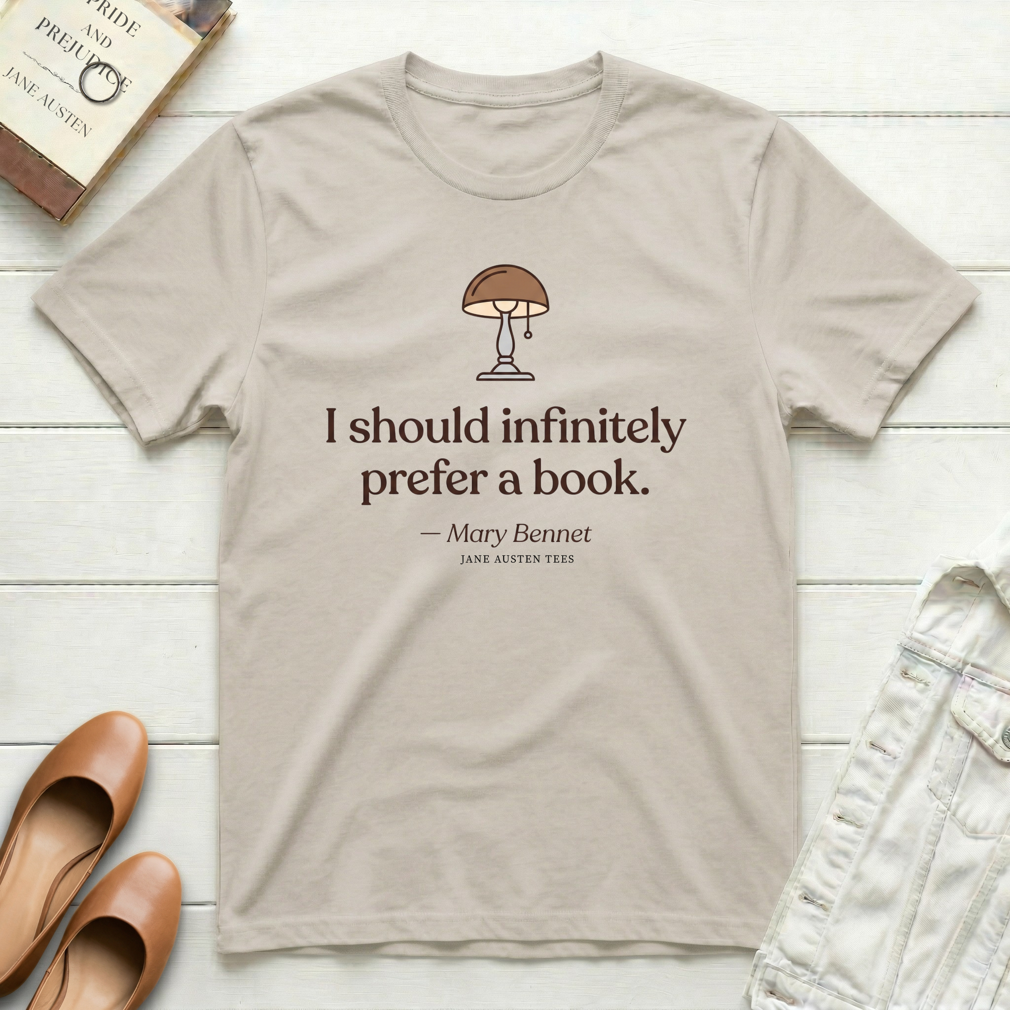 I Should Infinitely Prefer a Book—Mary Bennet T-Shirt