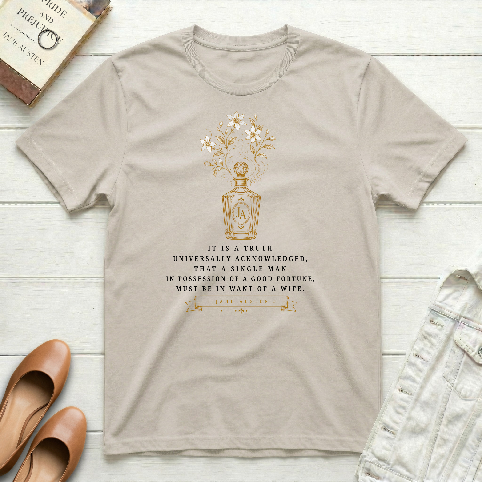 It Is A Truth Universally - Perfume Bottle T-Shirt