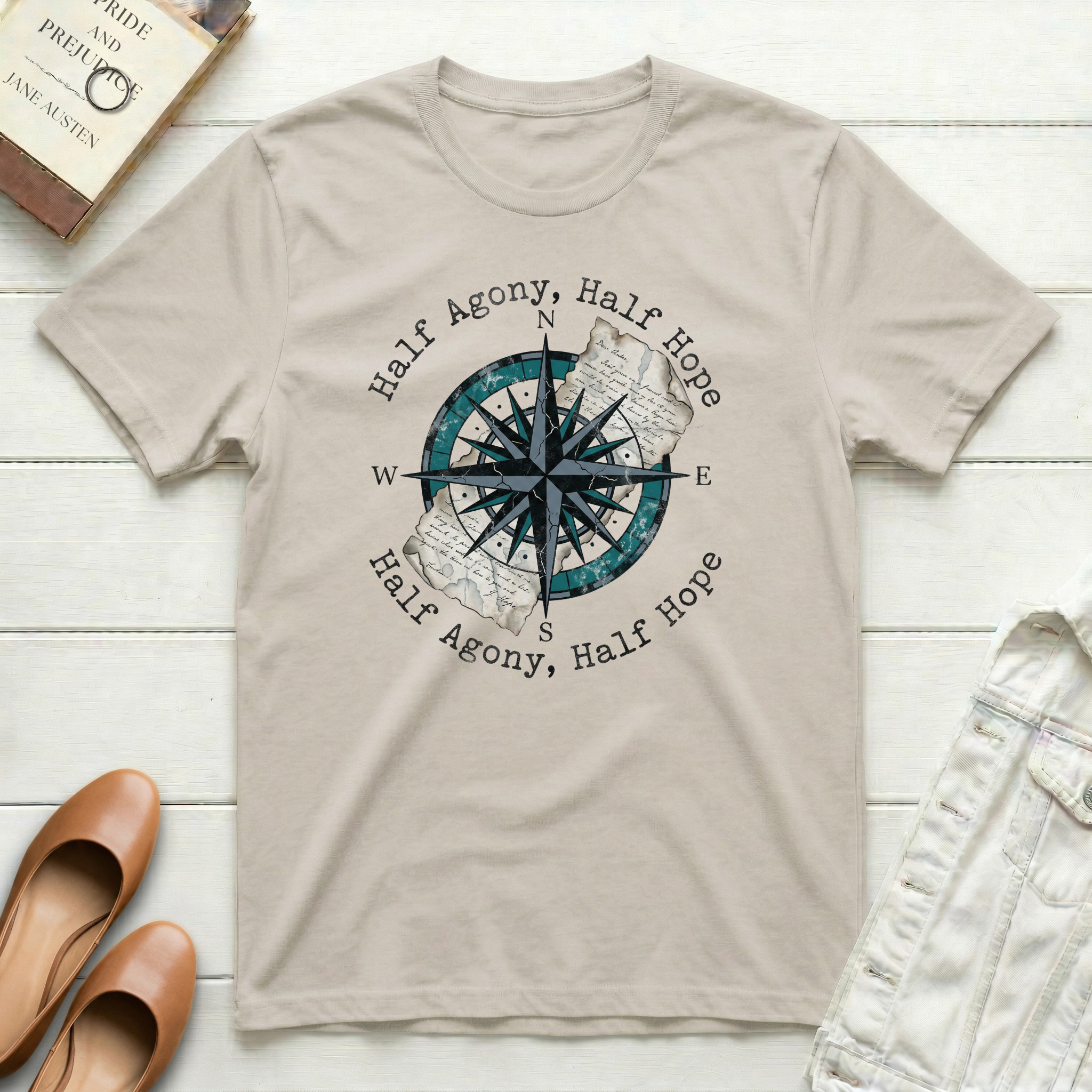 Half Agony, Half Hope Compass Nautical T-Shirt