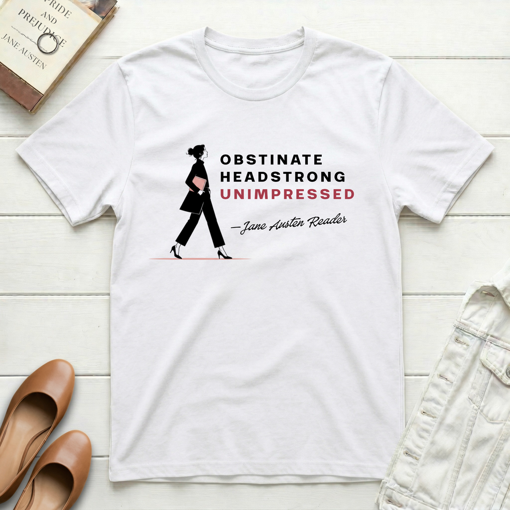Unimpressed Austen Reader T-Shirt