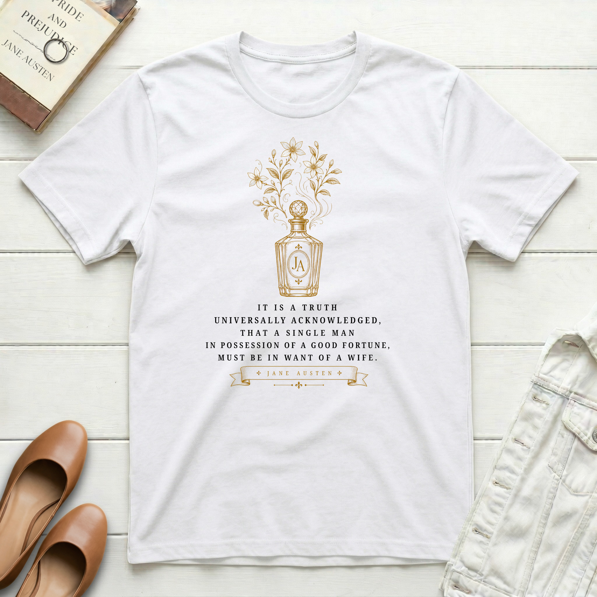 It Is A Truth Universally - Perfume Bottle T-Shirt
