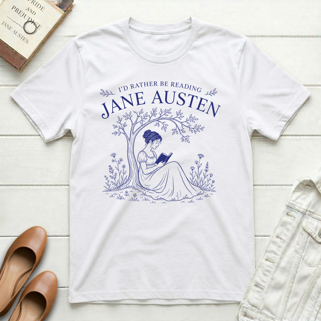 Reading Jane Under Trees T-Shirt