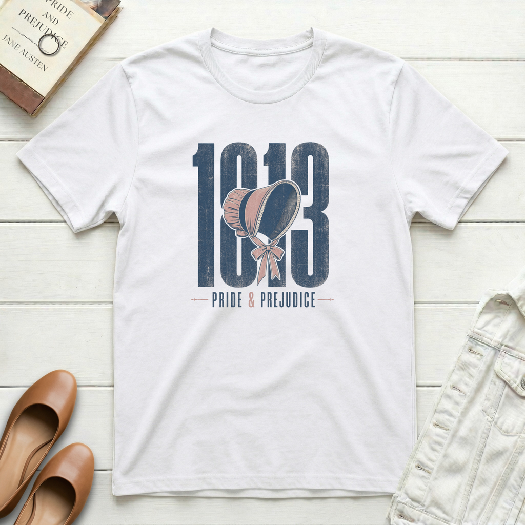 1813 Pride & Prejudice Bonnet T-Shirt