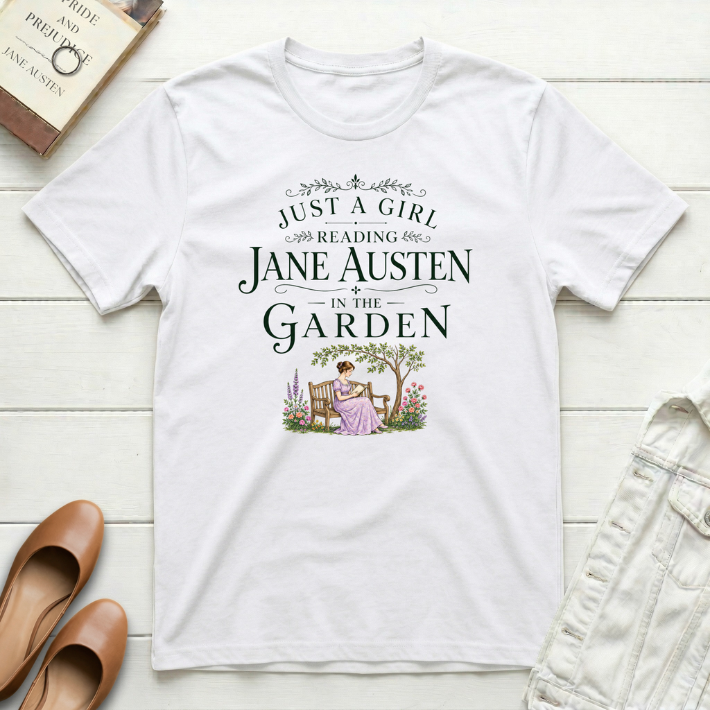 Just a Girl Reading Jane T-Shirt