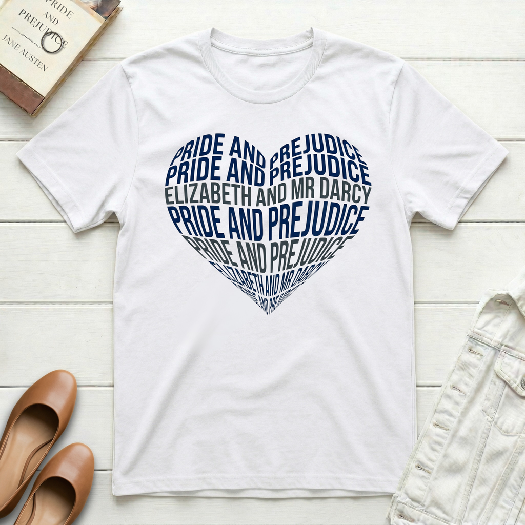 Pride and Prejudice Heart T-Shirt