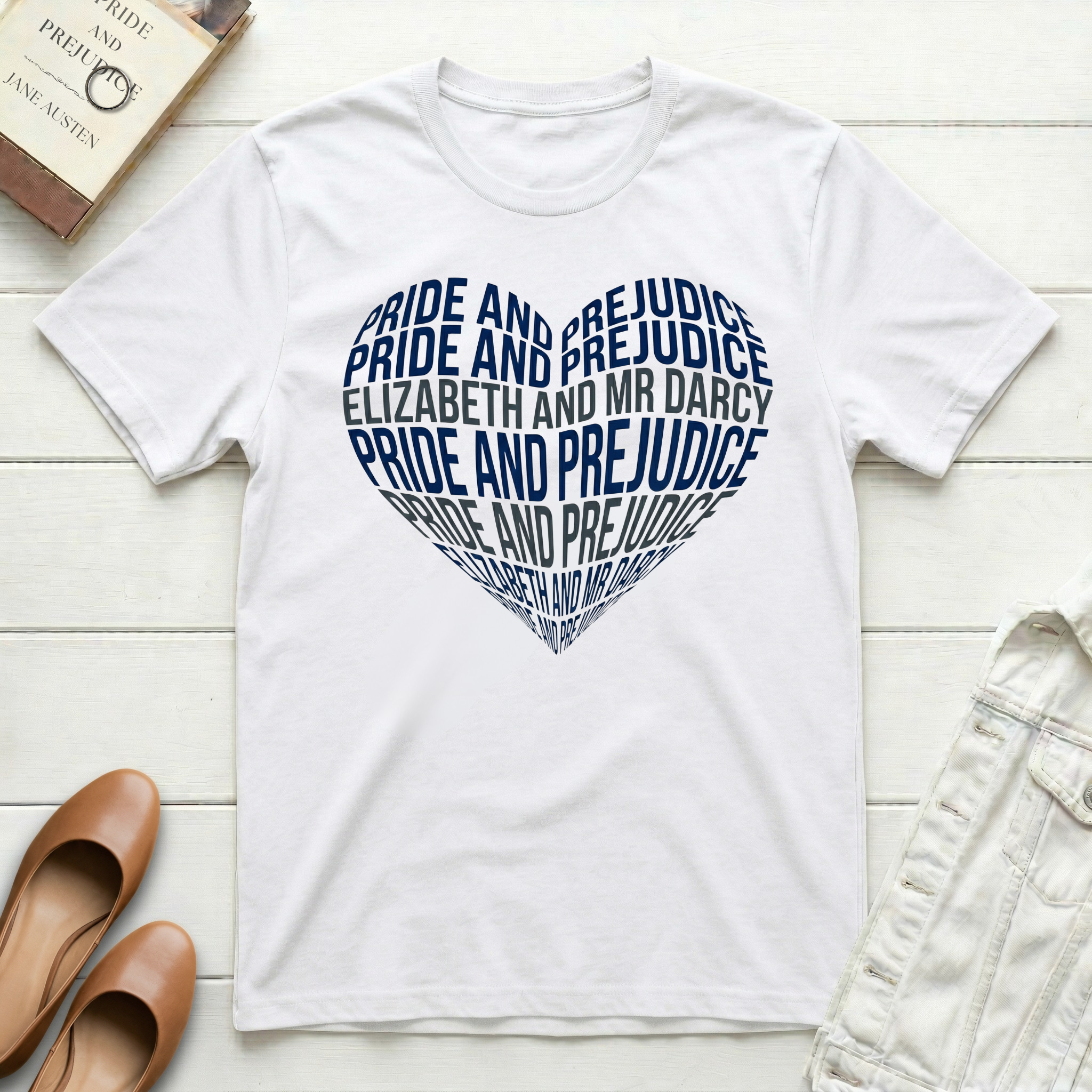 Pride and Prejudice Heart T-Shirt