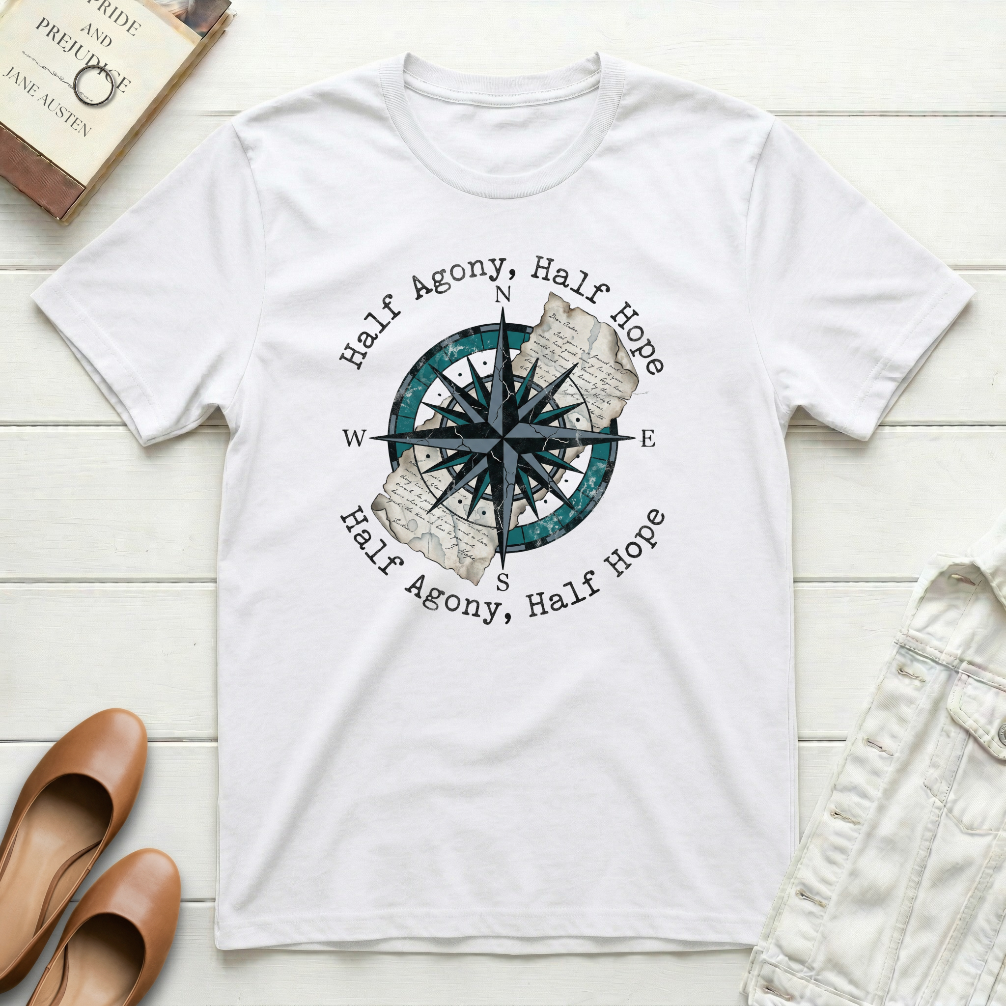 Half Agony, Half Hope Compass Nautical T-Shirt