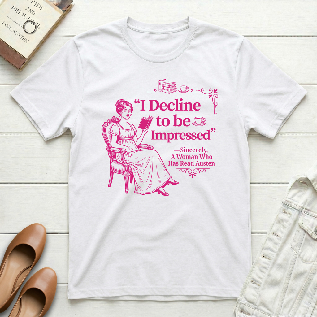 Decline to be Impressed Lady T-Shirt