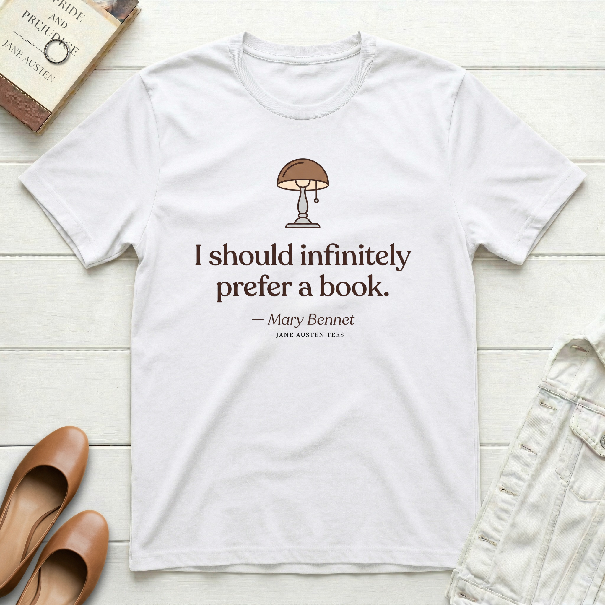 I Should Infinitely Prefer a Book—Mary Bennet T-Shirt