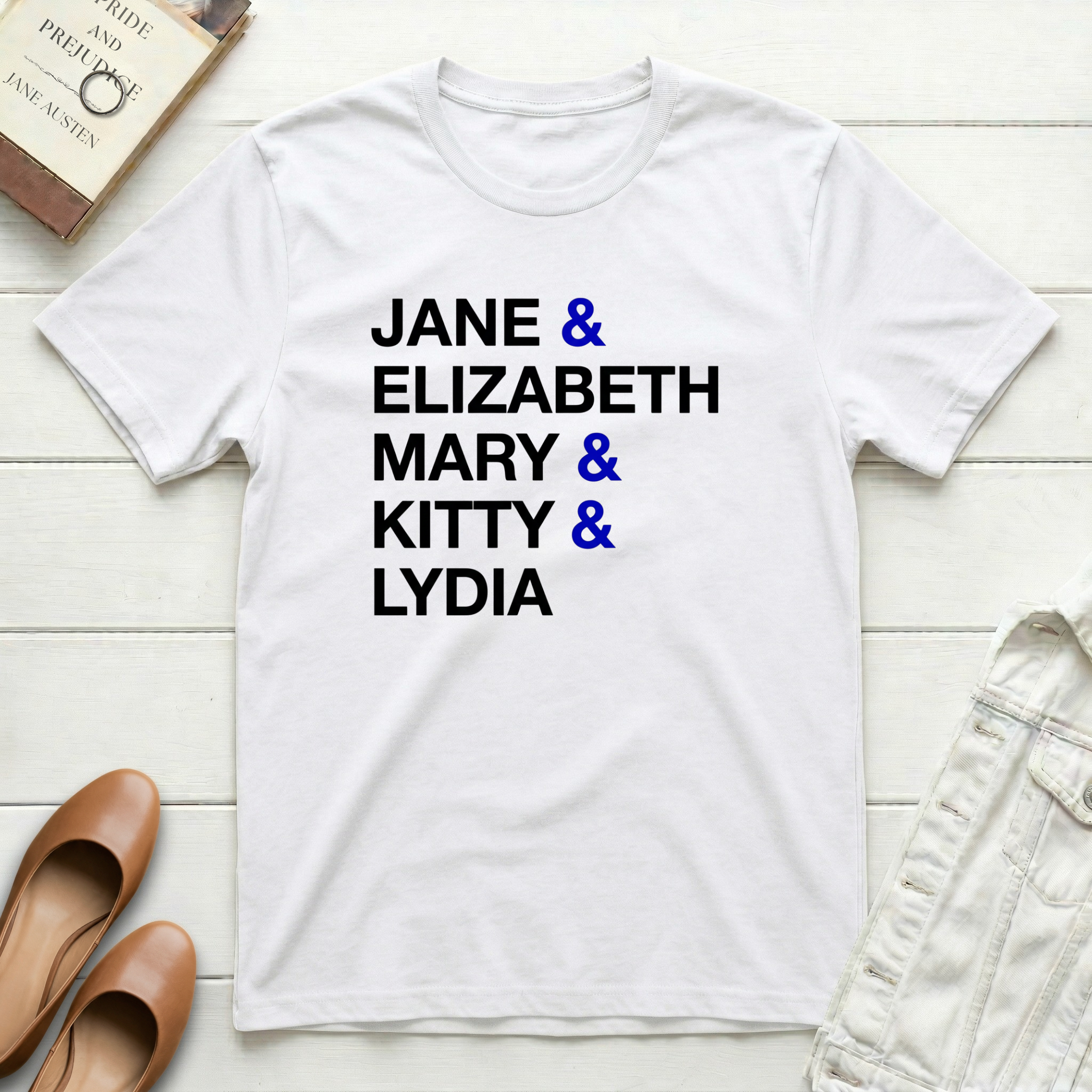 Jane & Elizabeth & Mary & Kitty & Lydia T-Shirt