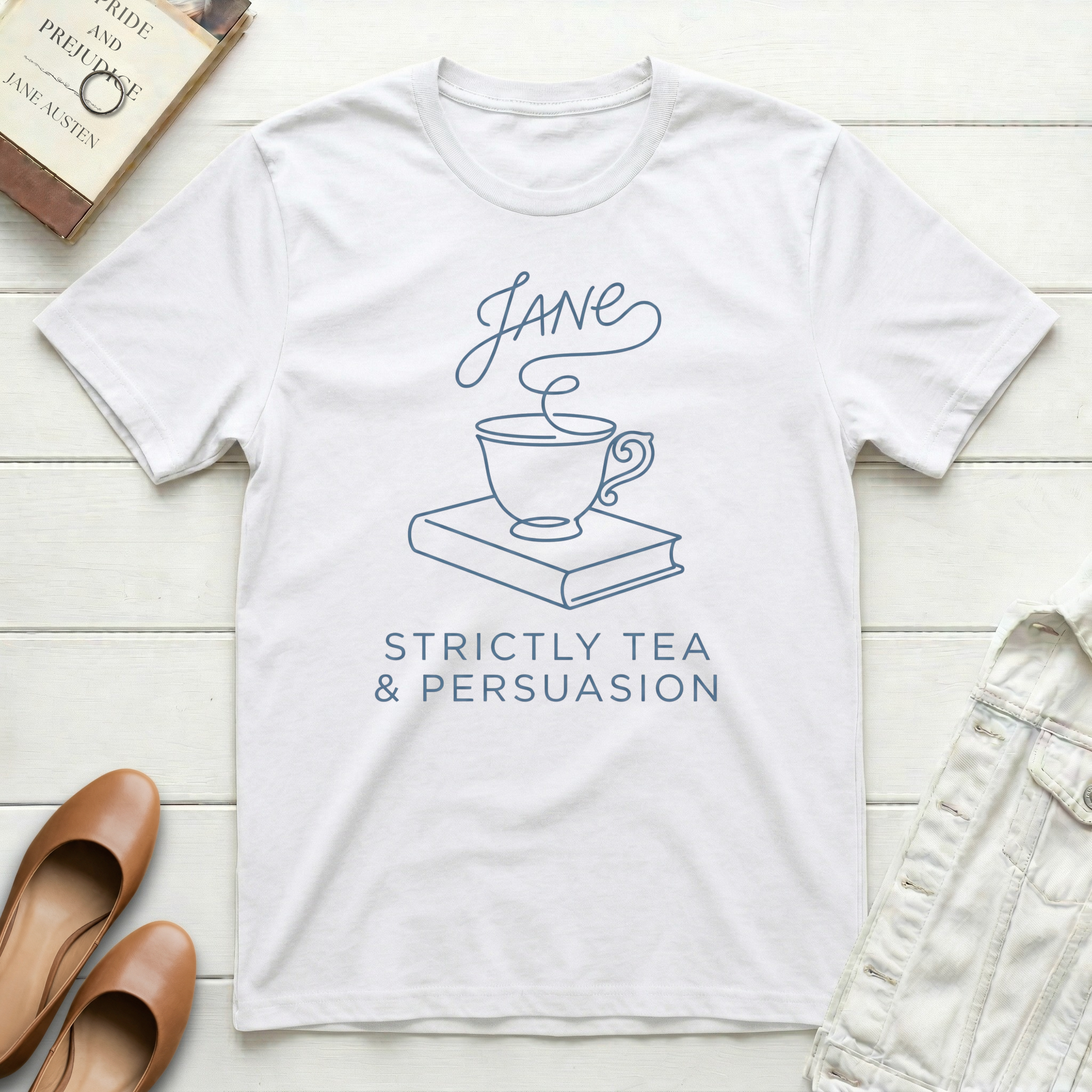 Jane Strictly Tea & Persuasion T-Shirt