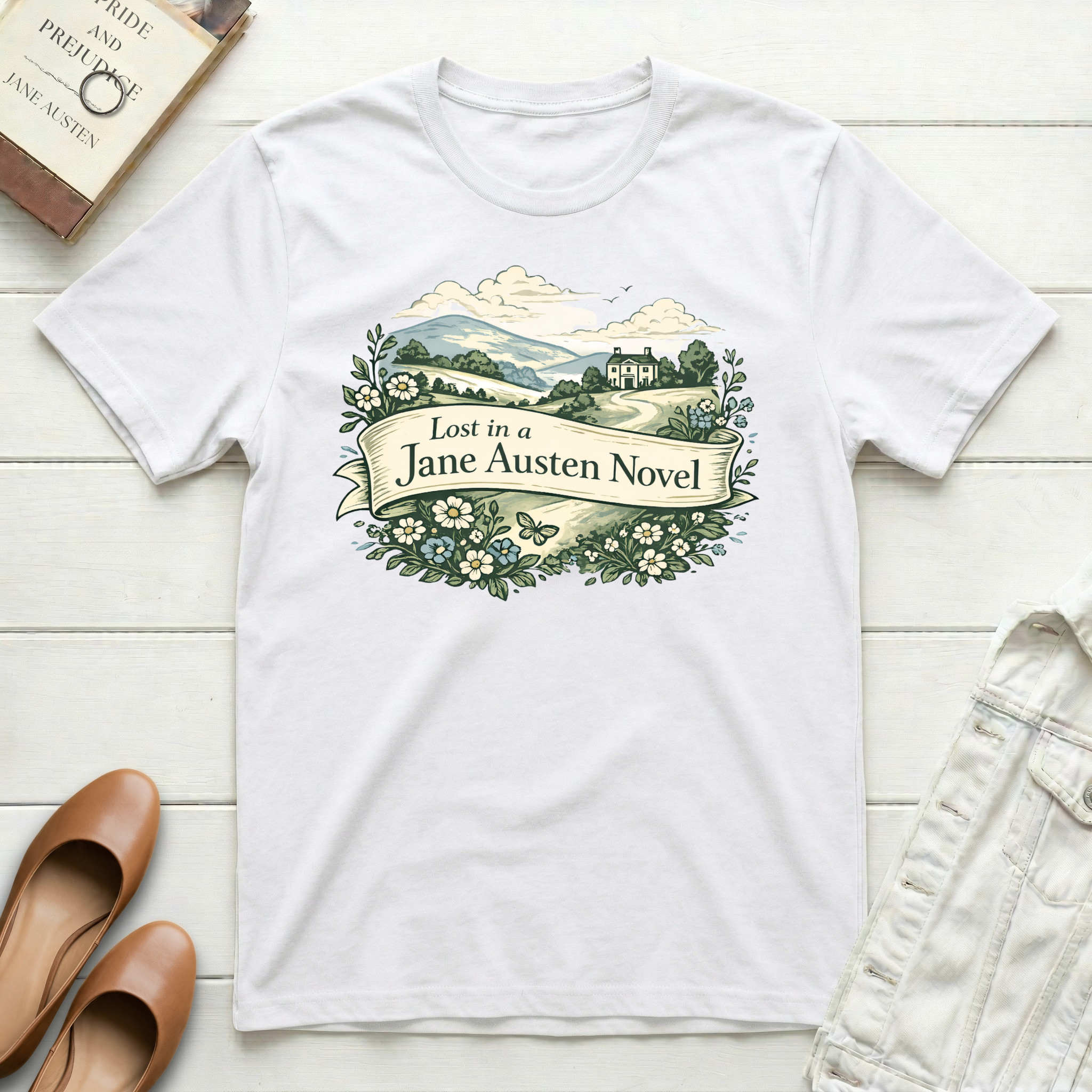 Lost in a Jane Austen Novel T-Shirt