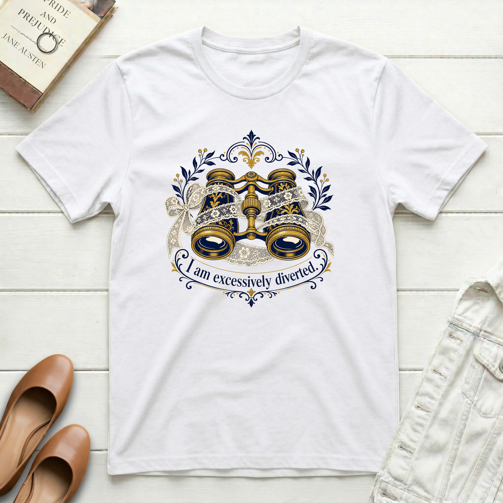 I Am Excessively Diverted Opera Glasses T-Shirt
