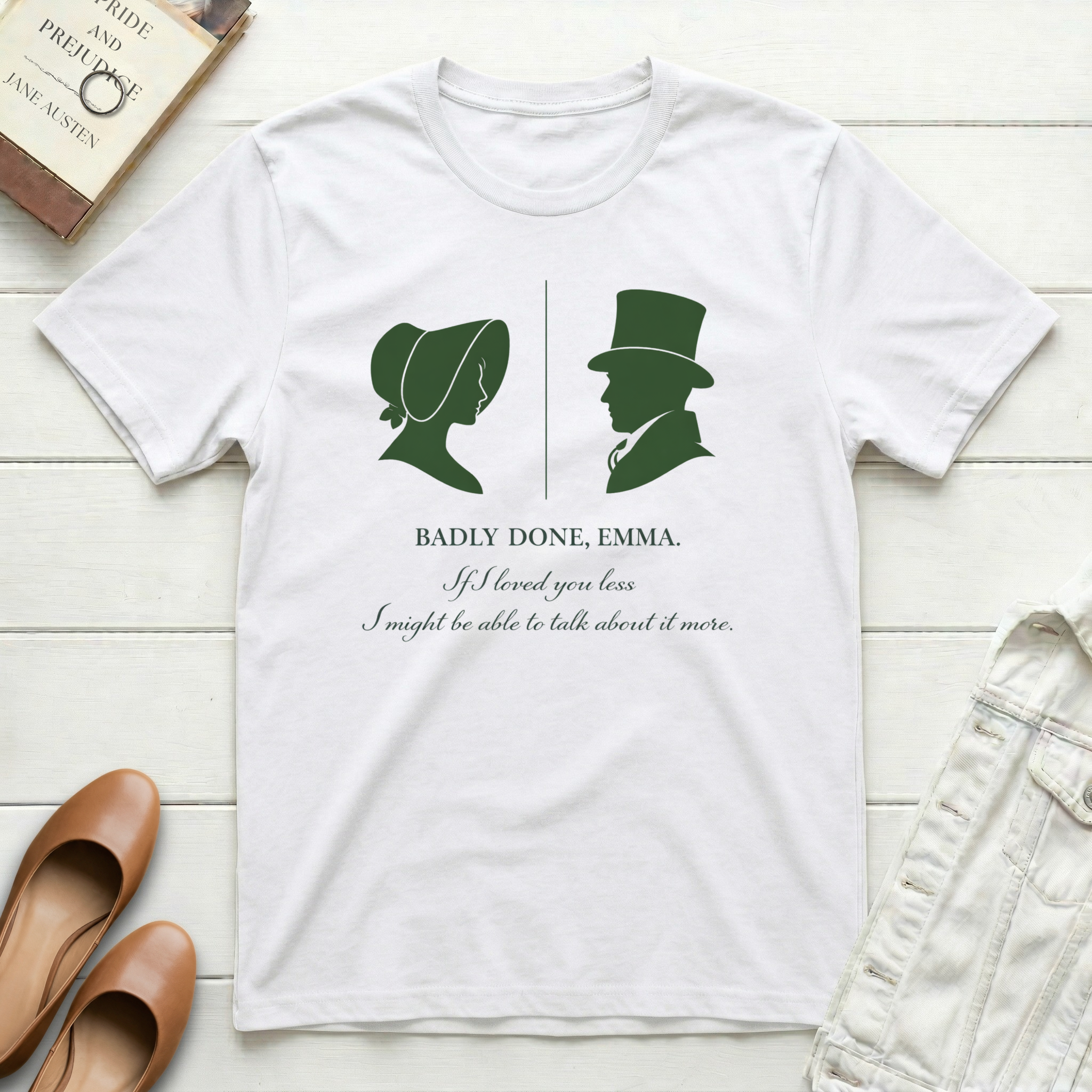 Emma & Mr. Knightley Badly Done, T-Shirt